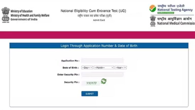 NEET UG 2024 Admit Card (Out):